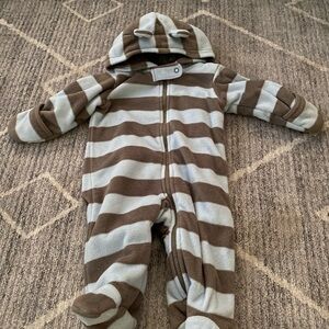 Baby boy snow suit, blue, size 3 months